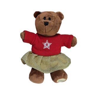 Starbucks 2018 Limited Edition Plush Bear With Red Shirt & Gold Skirt